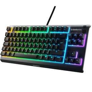 SteelSeries Apex 3 TKL - RGB Gaming Keyboard - Tenkeyless Used Very Good (German QWERTZ Layout) £17.69 via Amazon Warehouse