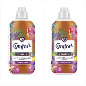 2 x Comfort Creations Passion Bloom Fabric Conditioner Stay Fresh for 100 days, 30 washes (900 ml) - £3.80 S&S -£3.40 max s&s (Min Order x2)