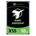 Seagate Exos X18 18TB SATA III 3.5" Hard Drive - 256MB Cache £275.80 @ CCLComputers eBay