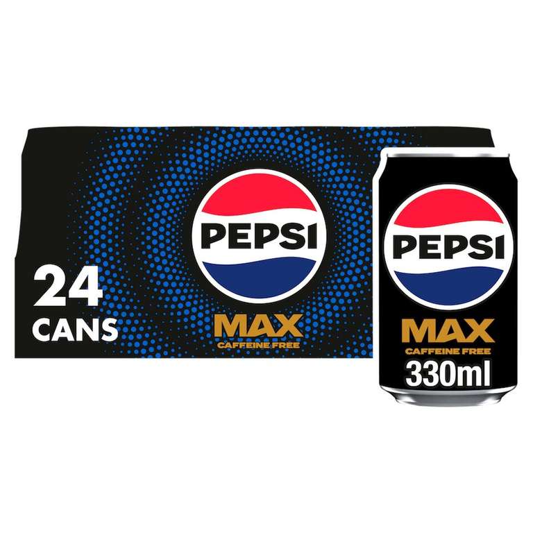 Pepsi Max / Diet Pepsi / Pepsi Max cherry / Pepsi Max No Caffeine - 24 pack X3 - Clubcard price