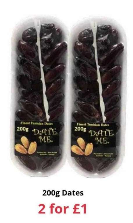 Two 200g packs of dates for £1 from Farmfoods (UK wide)