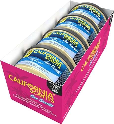 California Scents, Car Air Fresheners Can, Newport New Car Scent
