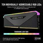 Corsair Vengeance RGB RT 32GB (2x16GB) DDR4 3600MHz C16 Desktop Memory - £103.99 @ Amazon