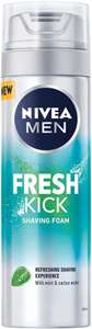NIVEA MEN Fresh Kick Shaving Foam (200ml), £1.40 @ Amazon (£1.19/£1.26 subscribe and save)