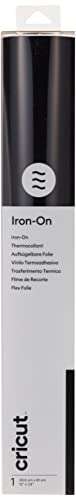 Cricut Iron On | Black | 61cm (24") | Heat Transfer Vinyl Roll (HTV) | For use with all Cricut Cutting Machines - £5.50 @ Amazon