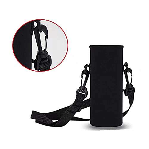 Water Bottle Pouch Neoprene Water Bottle Carrier Cover Bag with Shoulder Strap - £2.69 @ Amazon