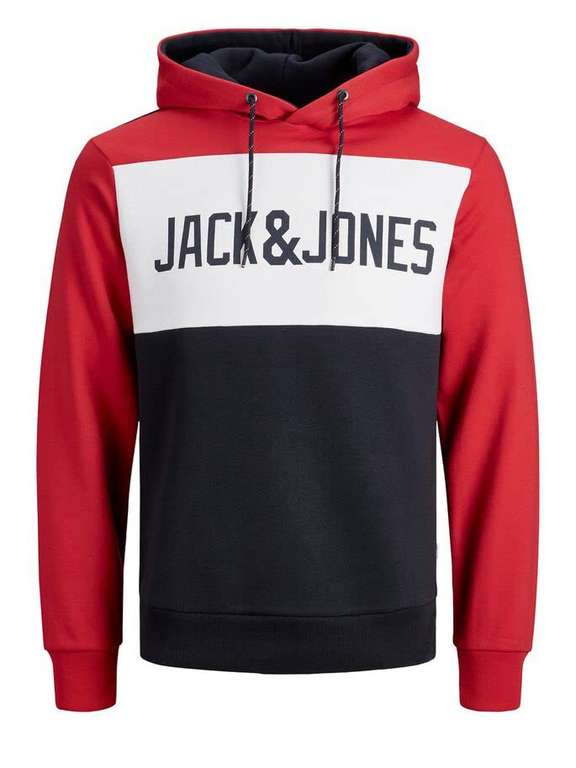 Jack & Jones Mens Colour Block Logo Sweater Pullover Fleece Hoody (small and medium available) £14.99 at Amazon