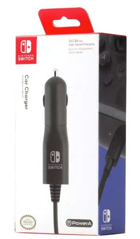 PowerA Nintendo Switch Car Charger - Black with Free Collection £2.99 @ Argos