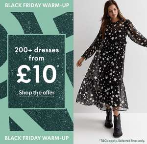 Black Friday - Dresses now from £10 + £1.99 click and collect / free click and collect with orders £34.99+ @ New Look