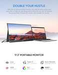 ARZOPA 17.3" FHD Portable IPS 60 Hz Monitor - HDMI/Type-C (using code) @ Factory Direct Collected Store