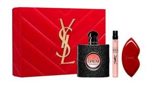 Yves Saint Laurent Black Opium 50ml eau de parfum + 10ml EDP Spray + Red Lip Compact Mirror Gift Set - With code
