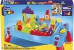 MEGA BLOKS Build 'n Learn Table, toy building set with big building blocks and 1 rolling vehicle, ages 1 and up, learning toy , FGV05