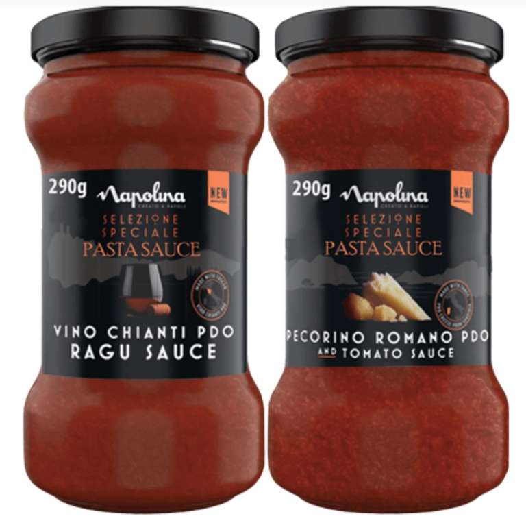 Napolina Chianti Ragu / Pecorino Romano & Tomato 290g - 39p @ Farmfoods