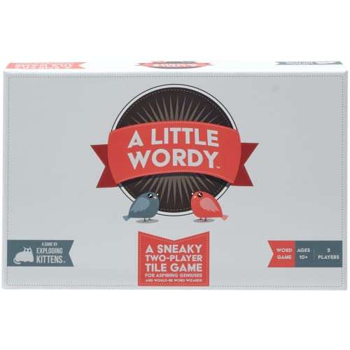 A Little Wordy by Exploding Kittens - Card Games for Adults Teens & Kids - Fun Family Games - A Russian Roulette Card Game £8.99 @ Amazon