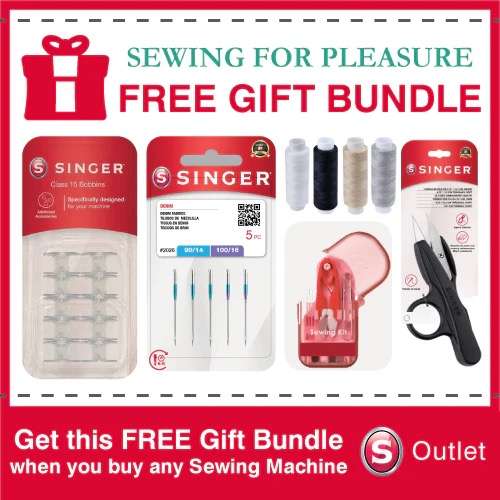 Singer Start Sewing Machine + free sewing for pleasure gift bundle (today only) + 2 year guarantee