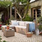 Alexandria Rattan Effect Garden Corner Sofa Set (Natural) - £288 / £259.20 with newsletter code / £244.80 with in store voucher @ Homebase