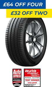 MICHELIN PRIMACY 4+ 205 / 55 R16 91 V x 4 fully fitted tyres - £305.96 Plus £50 Cashback (£245.96 effective) (4% TCB) @ ATS Euromaster