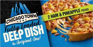 Chicago Town Ham & Pineapple Deep Dish Pizzas (2 pack) - Instore (Ipswich)