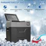 HOMCOM Car Compressor Refrigerator, Portable 12/24V 50L Fridge Freezer, Down to -20℃ With Code - Sold By Outsunny / ebay (UK Mainland)