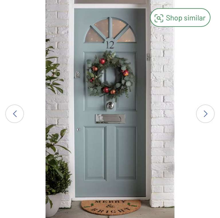 Habitat Foliage and Fruit Christmas Wreath - £5.60 free collection in limited stores @ Argos