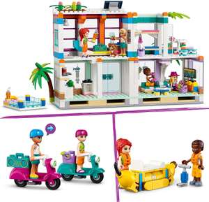 LEGO Friends 41709 Holiday Beach Dolls House Set, Summer 2022 Series Swimming Pool - £39.99 Free Collection @ John Lewis & Partners
