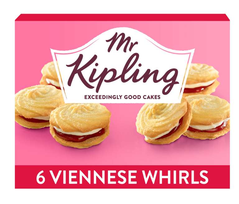Mr Kipling Viennese Whirls x6 - £1.00 @ Sainsbury's