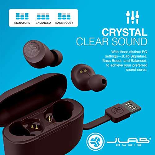 JLab Go Air Tones True Wireless Earbuds, Bluetooth Earphones with Microphone, USB Charging Case - all colours Sold by Jlab Audio