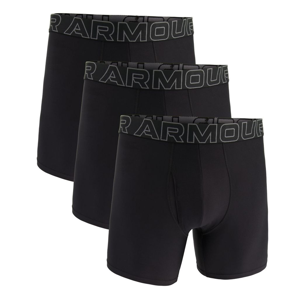 Under Armour Men's 3-Pack Performance Tech Boxer Brief 6" inseam Moisture Wicking, Soft Touch S-XXL (also multi coloured see op)