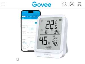 GoveeLife Bluetooth Hygrometer Thermometer W/Newsletter Sign Up
