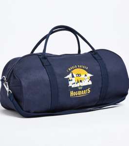 Navy Hogwarts Overnight Tote Bag