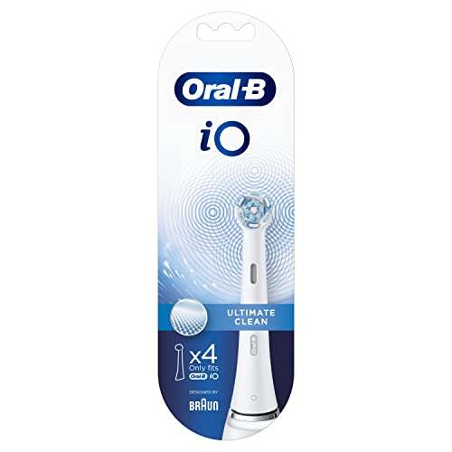 Oral-B iO Ultimate Clean Electric Toothbrush Head - Pack of 4 White £26.84 @ Dispatches from Amazon Sold by RaceTrackWOW