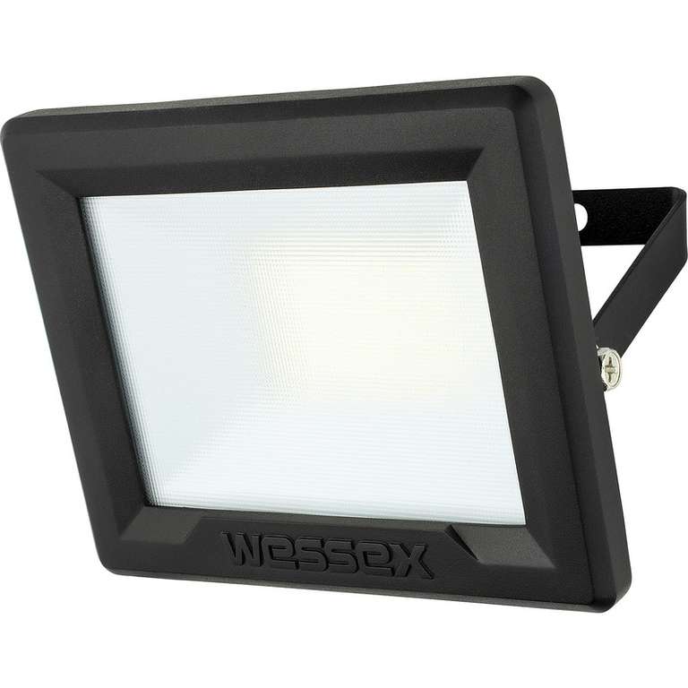 Wessex LED Floodlight IP65 20W 1600lm Black £7.59 + Free collection @Toolstation