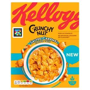 Kellogg's Crunchy Nut Salted Caramel Flavour Twist Breakfast Cereal 375g
