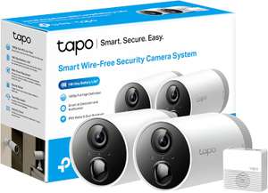 TP-Link Smart Wire-Free Security 2-Camera System, Water & Dust Resistant, Rechargeable Battery, Hub included, 1080p - £114.99 @ Amazon