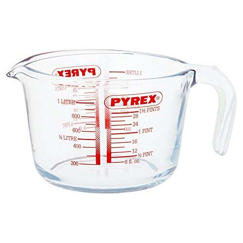 Pyrex Glass Measuring Jug, Transparent, 1 Litre