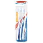 3 x Aquafresh Flex Toothbrush Medium, Soft Bristles, Pack of 3 (9 Brushes in Total)