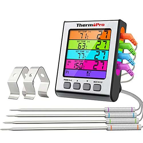 ThermoPro TP17H Digital Meat Thermometer with 4 Temperature Probes - £22.99 @ My iTronics / Amazon