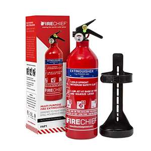 Multi Purpose Powder Fire Extinguisher 1kg & Mounting Bracket (Usually dispatched within 1 to 3 weeks) - £12.99 @ Amazon