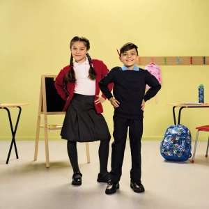 School Uniform Event - Back to School bundle - two polo shirts, one sweatshirt/cardigan and a choice of trousers/skirt/cargo shorts