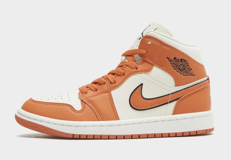Nike Air Jordan 1 Mid Sport Spice Trainers (Sizes UK 3 - 6) - £50 + Free Click Collect @ Sports hotukdeals
