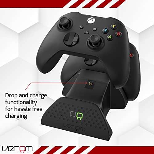 Venom Twin Charging Dock with 2 x Rechargeable Battery Packs - Black (Xbox Series X & S/Xbox One) £16.99 at Amazon
