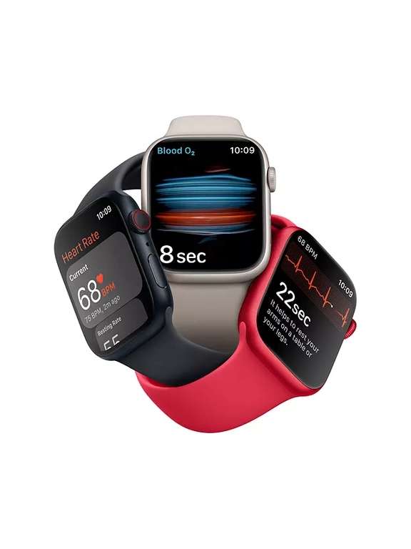Brand new Apple Watch Series 8 GPS, 41mm, Regular, Starlight or Silver further reduced (2 Year Warranty included) + free delivery