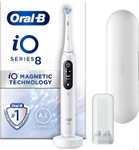 Oral-B iO8 Electric Toothbrush with Revolutionary Magnetic Technology, App Connected Handle, 1 Toothbrush Head & Travel Case, 6 Modes