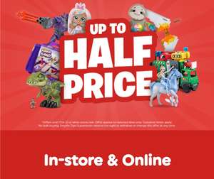 Up to 1/2 price on toys incl: Frozen 2, Fisher Price, VTech, Jurassic Park, Spiderman, Barbie, Paw Patrol + more (Free Collection) @ Smyths