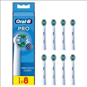 Oral-B Pro Precision Clean Toothbrush Heads (8 Count) (£12.54 Student Discount) + Free Click & Collect (Stock at Selected Stores)