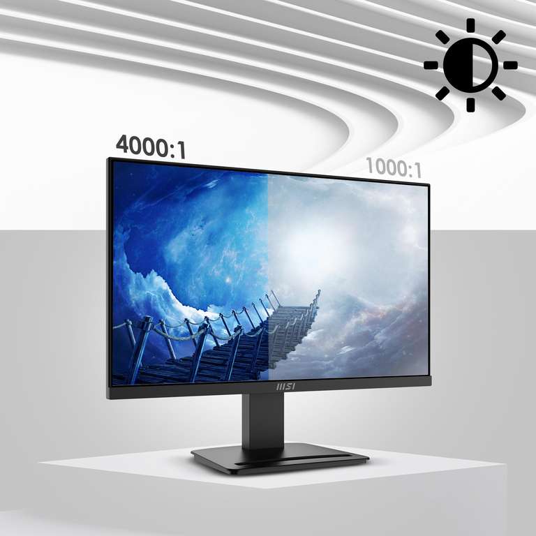 MSI PRO MP2412 23.8 Inch Monitor, Full HD (1920 x 1080) 100Hz