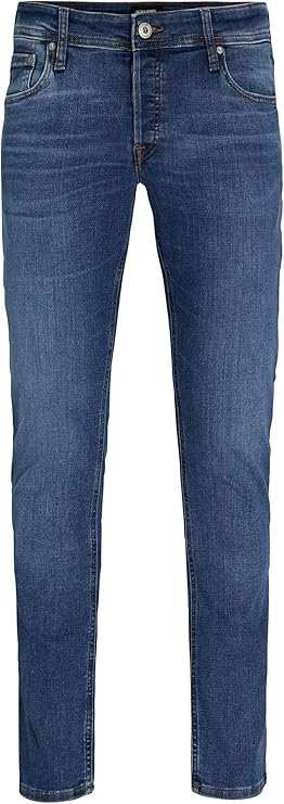 JACK & JONES Male Slim Fit Jeans - Various Sizes - Blue Denim - With Voucher