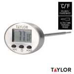 Taylor Pro Food Thermometer Probe, Pro Digital Temperature Gauge with Protective Cover, Stainless Steel, -40°F to 450°F Range