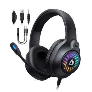 Aukey GH-X1 RGB Gaming Over-Ear Headset with Mic for PC / PS4 / PS5 / Xbox One / Switch - £9.98 delivered with code @ MyMemory