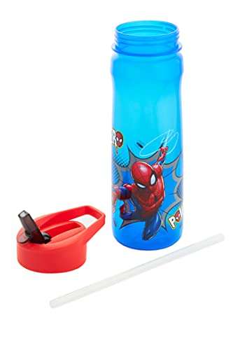 MARVEL 1325 1698 Spider-Man Hero Reusable Water Bottle, polypropylene, Blue and red, 600ml - £4 @ Amazon